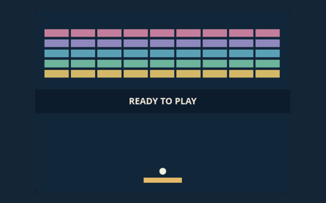 Brick Breaker game board
