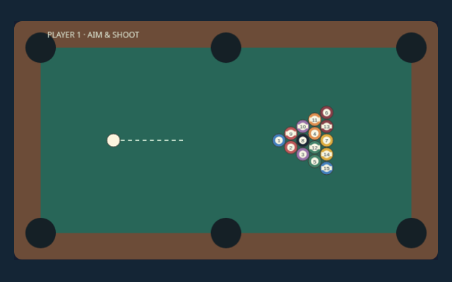 Eight-Ball Pool game board